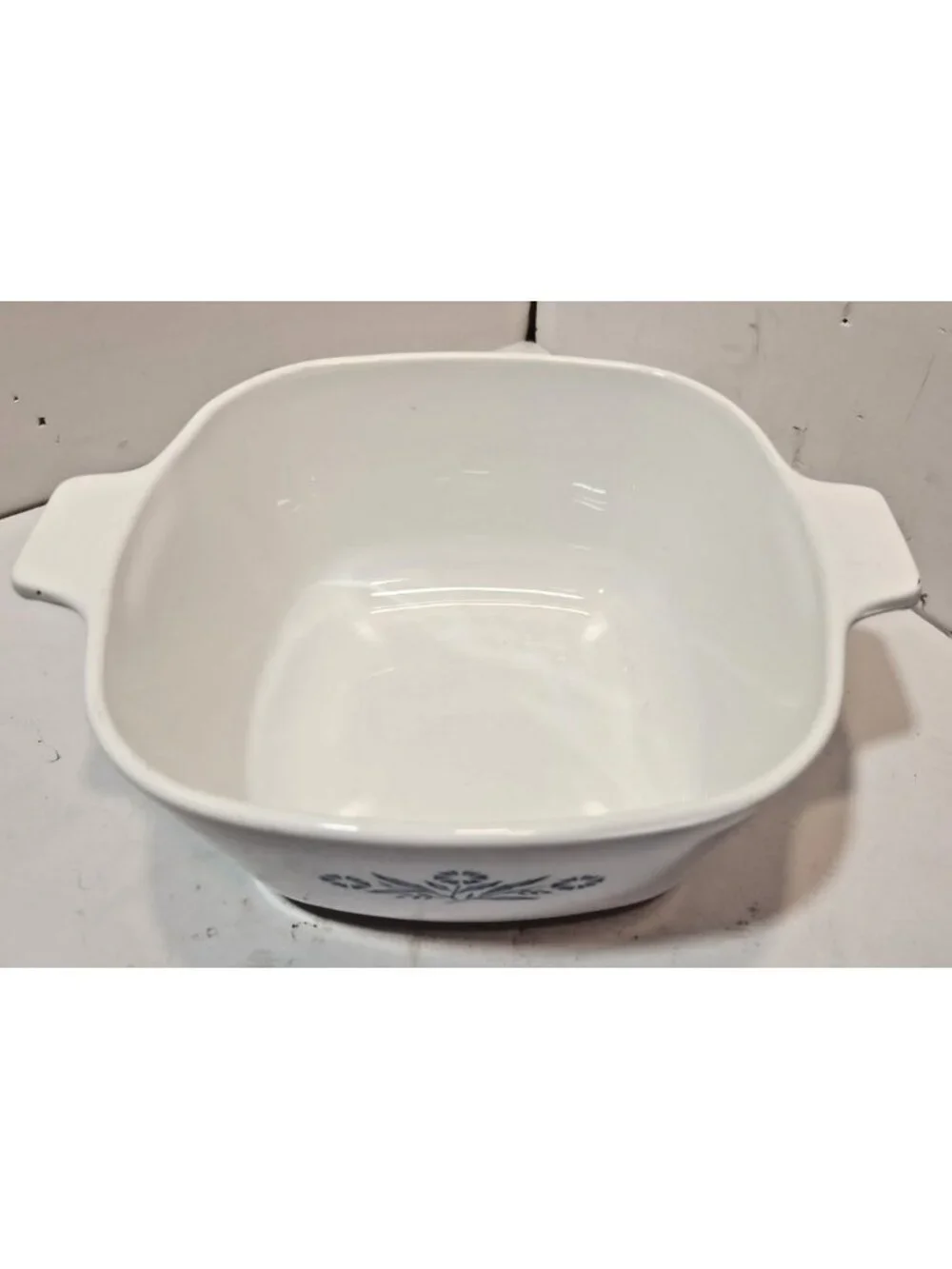 Corning Ware Blue Cornflower Square Casserole  P-1 3/4-B - 1 3/4 Quarts - No Lid